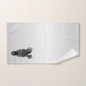 Zebra Head sur Silver (Serviette à main)