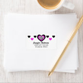 Zebra Heart : Étiquette de adresse (En situation)