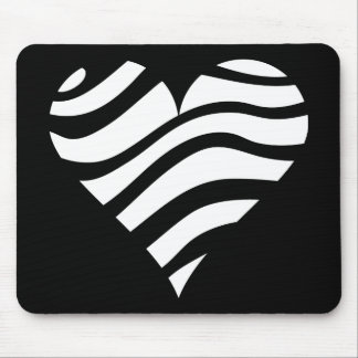 Zebra Heart Muismat