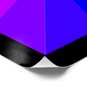 ZEBRA HEART RAINBOW PATTERN PERFECT POSTER (Hoek)