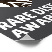 Zebra Heart Rare Disease Awareness Gift 2020  Poster (Hoek)