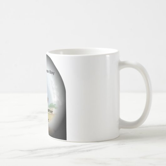 Zebra hebben en mooie dag en een betere nacht. koffiemok (Rechts)