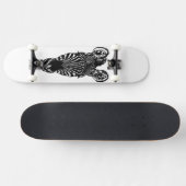 Zebra hoofd skateboard (Horizontaal)