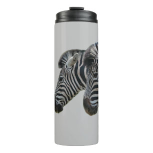 Zebra hoofden thermosbeker