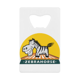 Zebra Horse Kredietkaart Flessenopener