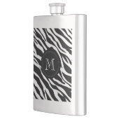 Zebra huid | Aangepaste monogram fles Flacon (Links)