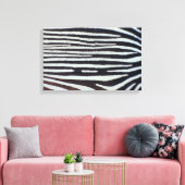 Zebra huid canvas afdruk (Insitu (Woonkamer))