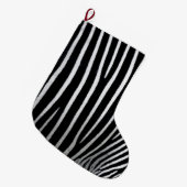 Zebra huid grote kerstsok (Voorkant (Hangend))