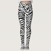 Zebra Huid Leggings (Voorkant)
