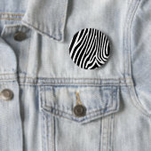 zebra huid, patronen ronde button 5,7 cm (In situ)