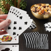 Zebra huid pokerkaarten (Insitu)