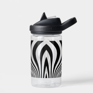 Zebra Huid Print Textuur Patroon Waterfles