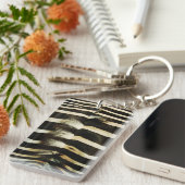 Zebra huid sleutelhanger (Voorkant Rechts)