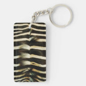 Zebra huid sleutelhanger (achterkant)