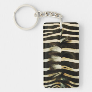 Zebra huid sleutelhanger
