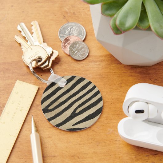 Zebra huid sleutelhanger (Bureau)