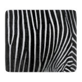 Zebra huid snijplank (Voorkant)