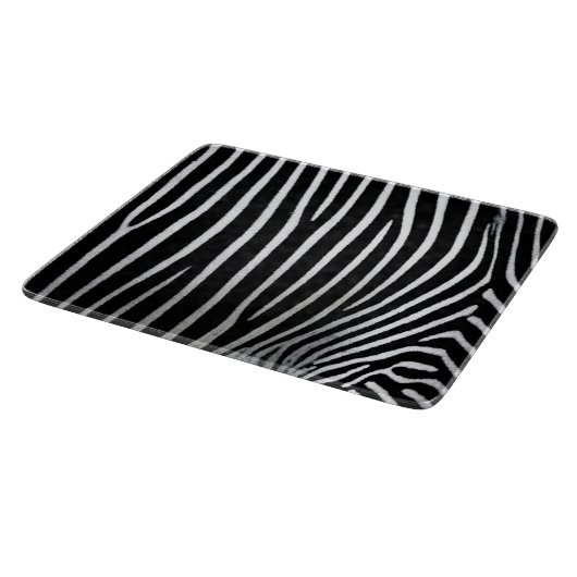 Zebra huid snijplank (Hoek)