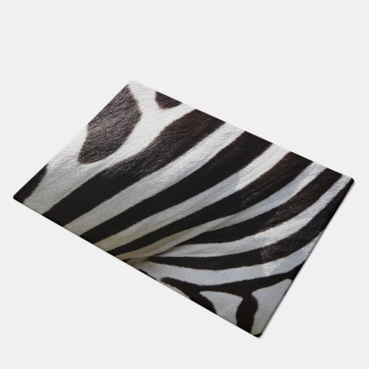 Zebra huidafdruk deurmat (Schuin)