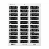 Zebra huidafdruk etiket (Full Sheet)