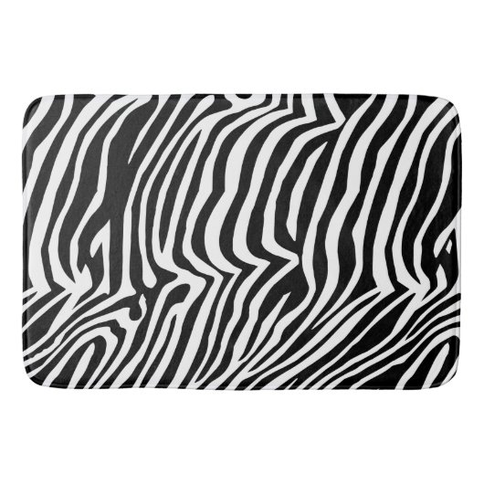 Zebra huidpatroon badmat (Voorkant)