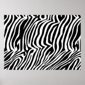 Zebra huidpatroon poster (Voorkant)