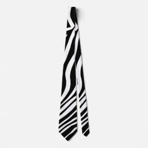 Zebra huidpatroon stropdas
