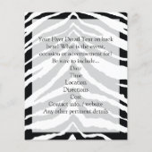 Zebra Huidprint Flyer (Achterkant)