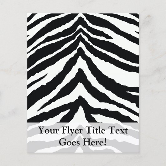 Zebra Huidprint Flyer (Voorkant)