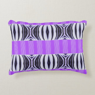 Zebra Illusion - Modern Abstrakt Purple Lilac Accent Kussen