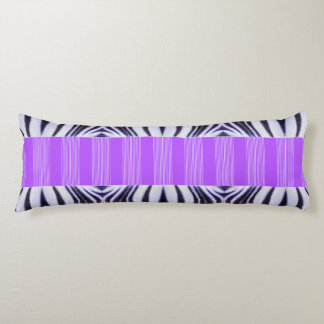Zebra Illusion - Modern Abstrakt Purple Lilac Lichaamskussen