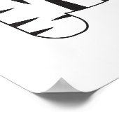 ZEBRA-illustratie van Lorena Depante Poster (Hoek)