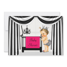Zebra Imprimer Baby shower Invitation