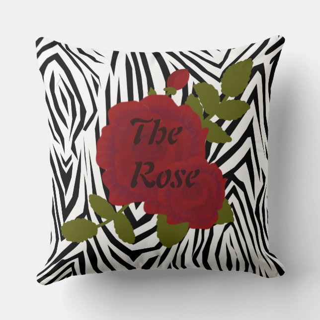 Zebra Imprimer maman Coussin / Inverser le Rose Th (Verso)