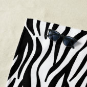 zebra imprimer serviette de plage (En situation)