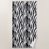 zebra imprimer serviette de plage (Devant)