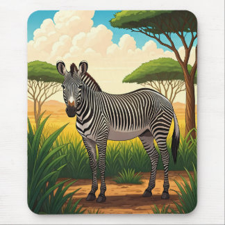 Zebra in Afrikaanse savanne Muismat