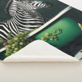 Zebra in een bad sherpa deken (3/4)