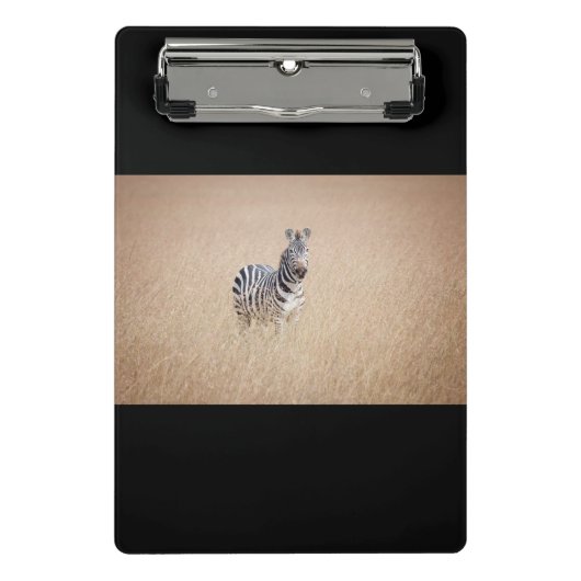 Zebra in high grass mini klembord (Voorkant)