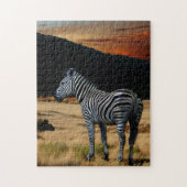 Zebra in Kenia. Legpuzzel (Verticaal)