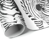 Zebra in Santa wrapping paper Cadeaupapier (Rol Hoek)