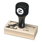 Zebra Initiaal Rubberstempel (Stempel)
