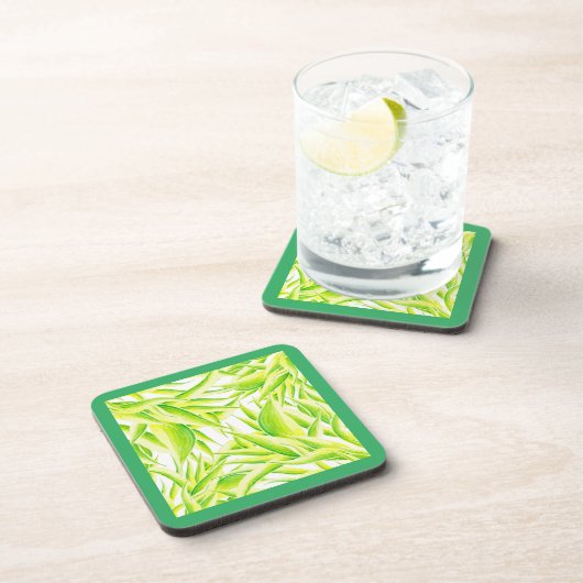 Zebra Iris sur un ensemble de Dessous de verre (Côté Droit)