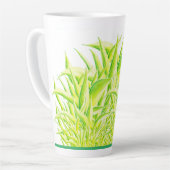 Zebra Iris sur une grosse tasse en latte (Angle gauche)