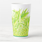 Zebra Iris sur une grosse tasse en latte (Devant)