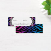 Zebra juwelen hangen Label Mode Mini Visitekaartjes (Bureau)