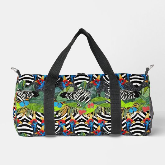 Zebra kanga Duffle Bag Plunjezak (Voorkant)