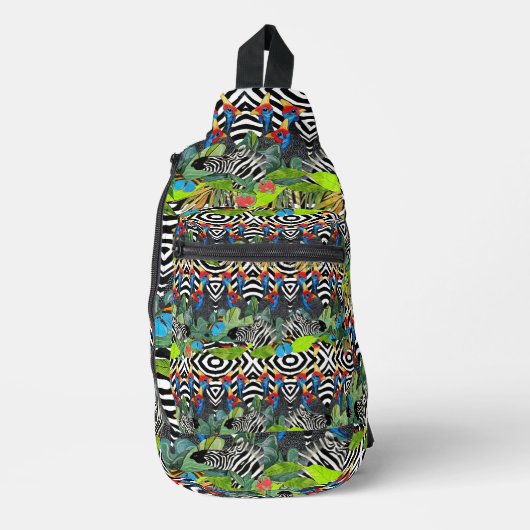 Zebra Kanga Sling Bag (Voorkant)