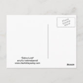 Zebra Kijk naar het Briefkaart van de Wildlife Art (Achterkant)