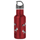 Zebra Kinder Safari Water Flacon met naam Waterfles (Achterkant)